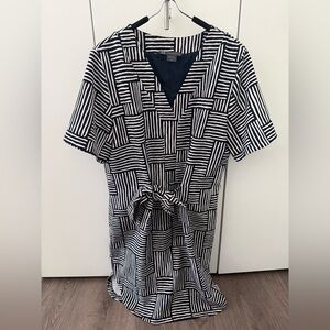 ARMANI EXCHANGE Shirt Dress with Front Tie